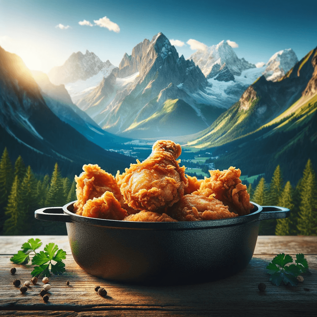 Rezept, Huhn fritieren mit dem TREND Royal PIDI flott Heissluftdeckel