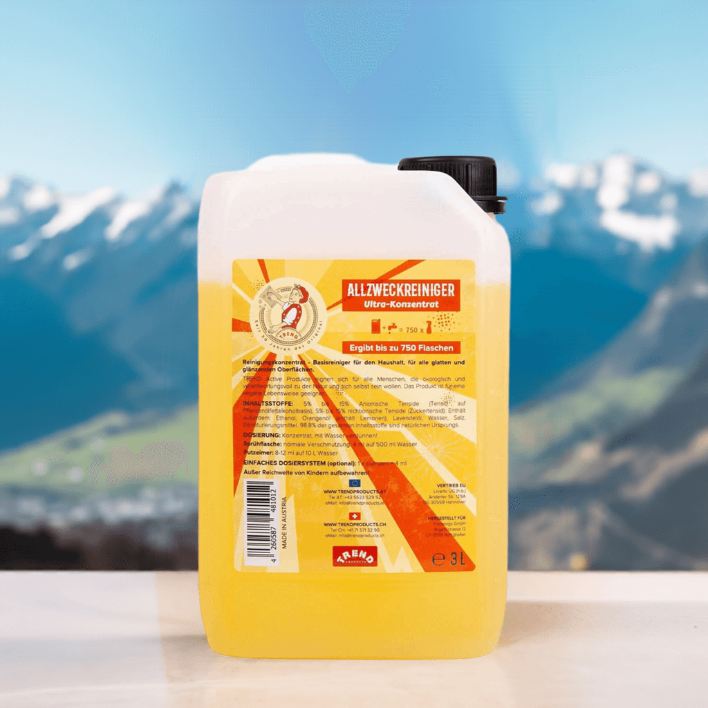 TREND Active Natürlicher Allzweckreiniger 3L XXL aus Österreich, ersetzt 750 herkömmliche Reinigerflaschen