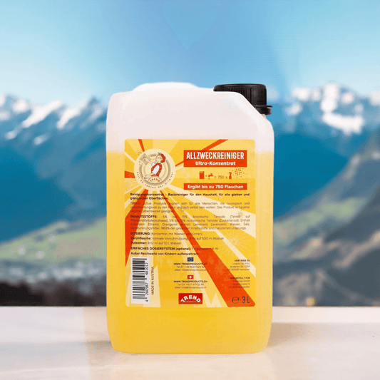 TREND Active Natürlicher Allzweckreiniger 3L XXL – umweltfreundlich aus Österreich, ersetzt 750 herkömmliche Reinigerflaschen für nachhaltige Reinigung – erhältlich bei Trend Products