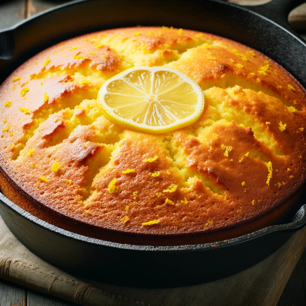 Rezept: Zitronenkuchen in der TREND Royal Pfanne mit dem Pidi flott Heissluftdeckel - Unglaublich!
