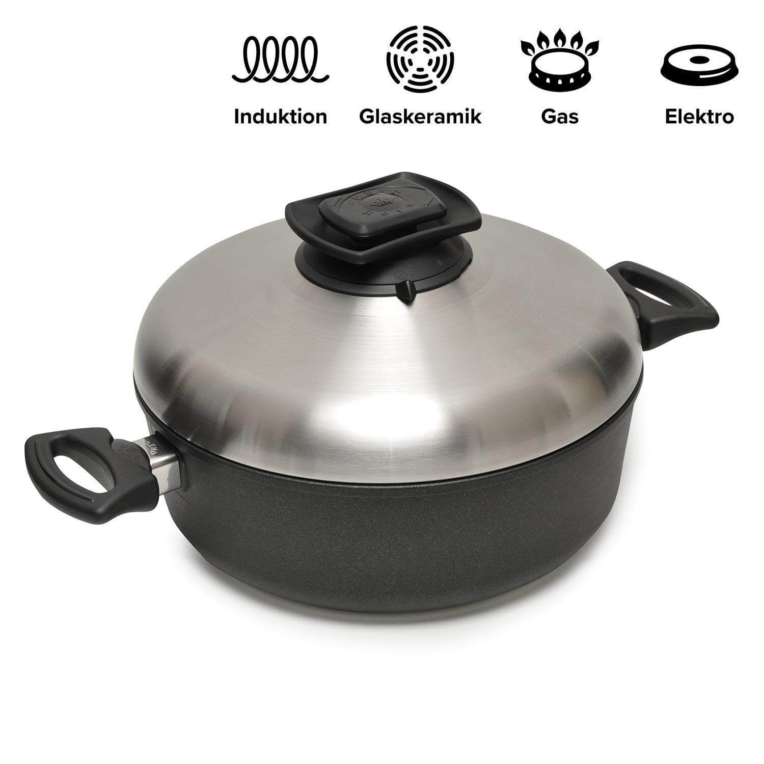 TREND Royal Bratentopf TR728i Induktion & PIDI flott Heißluftdeckel - bei TREND Products kaufen