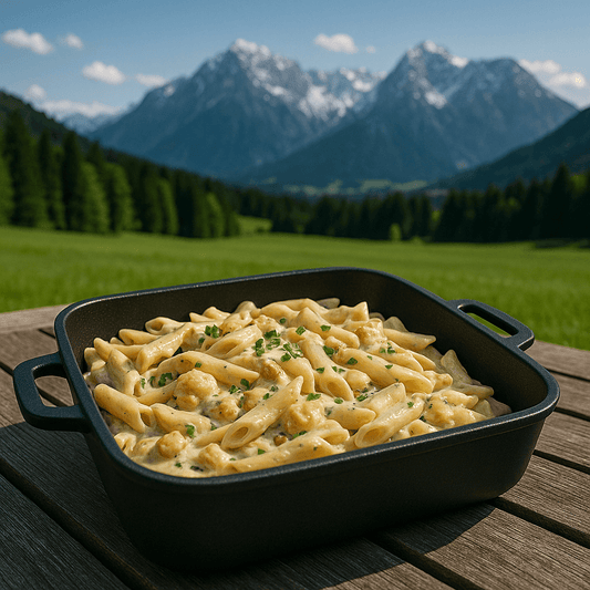Cremige Penne San Francisco: Saftiges Schweinegeschnetzeltes in 35 Min