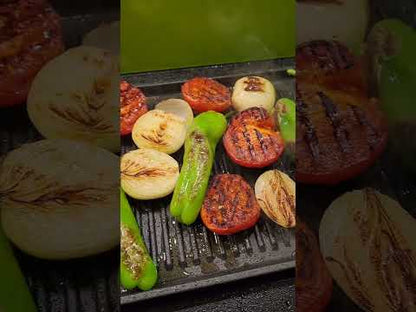 TREND Royal Guss-Grillplatte gerippt - 41 x 24 cm - alle Herdarten incl. Induktion | Neues Modell