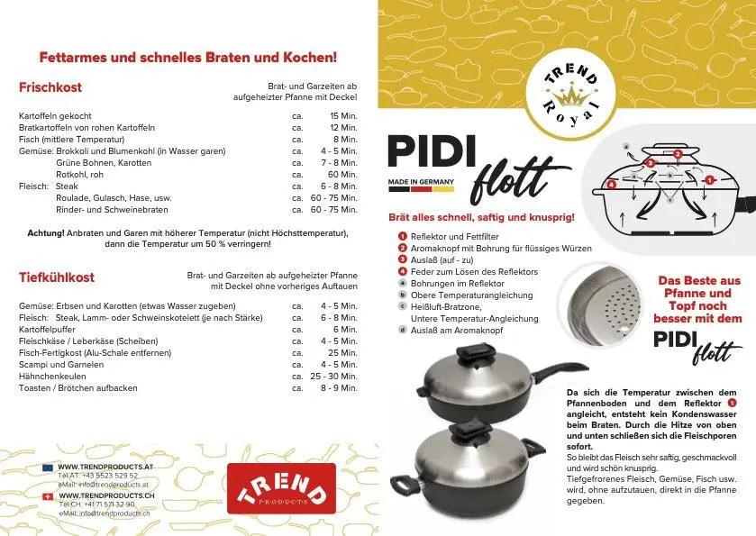 TREND Royal PIDI Flott Heißluft-Bratdeckel | Trendy | rund Ø 28 cm - TREND Products AT