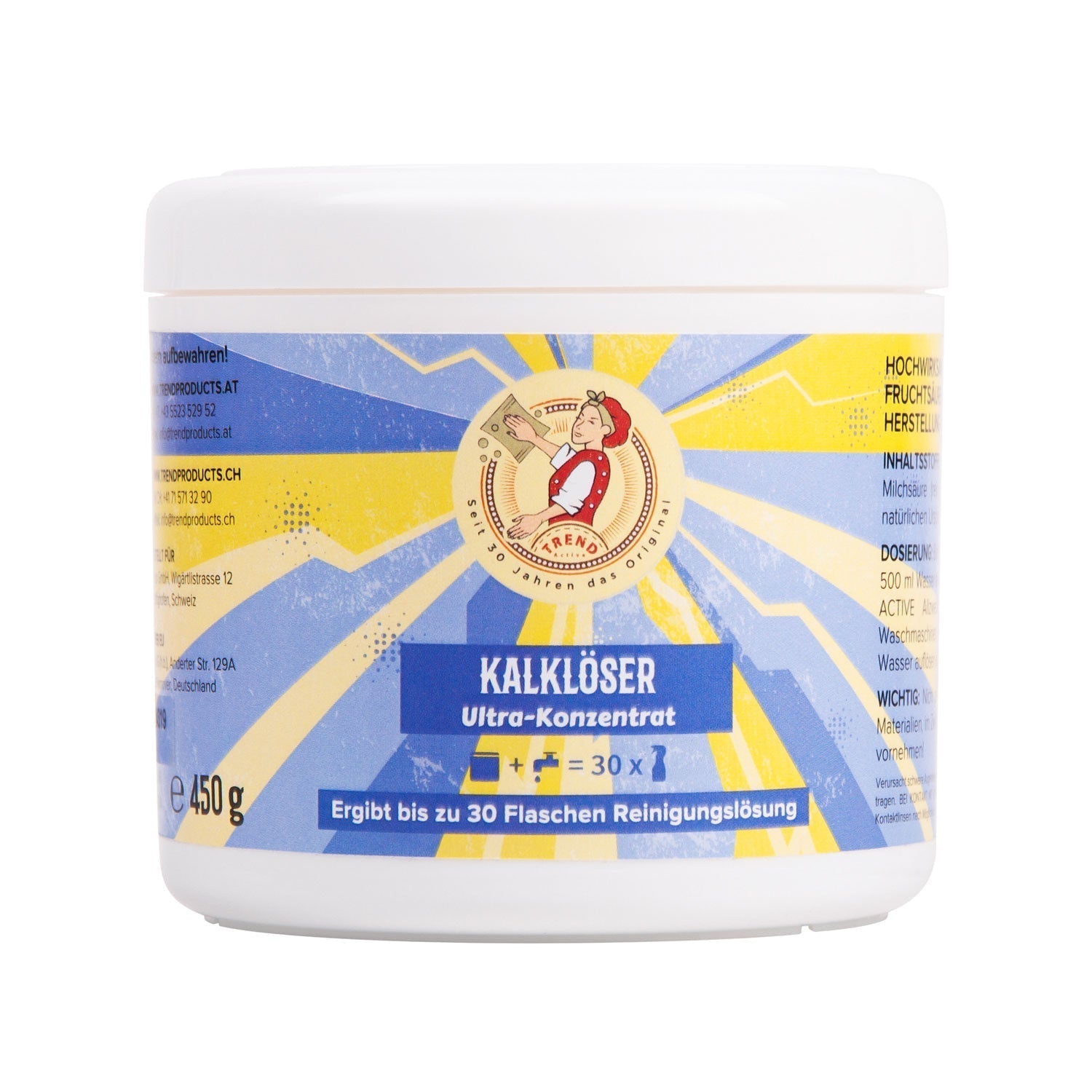 TREND Active Kalklöser - Fruchtsäure 450 g | Natürlich & Nachhaltig - TREND Products 