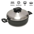 TREND Royal Kasserolle TR528i für Induktion aus Aluguss mit wiederbeschichtbarer Antihaftbeschichtung und passgenauem PIDI Flott Heißluftdeckel – energiesparend und vielseitig – erhältlich bei Trend Products