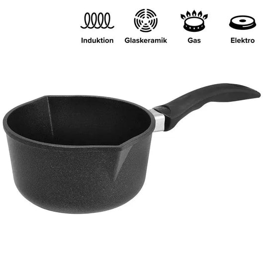 TREND Royal Stielkasserolle mit Ausguss TR150i Induktion Ø 18 cm, 10 cm hoch, 1,5 L - bei TREND Products kaufen